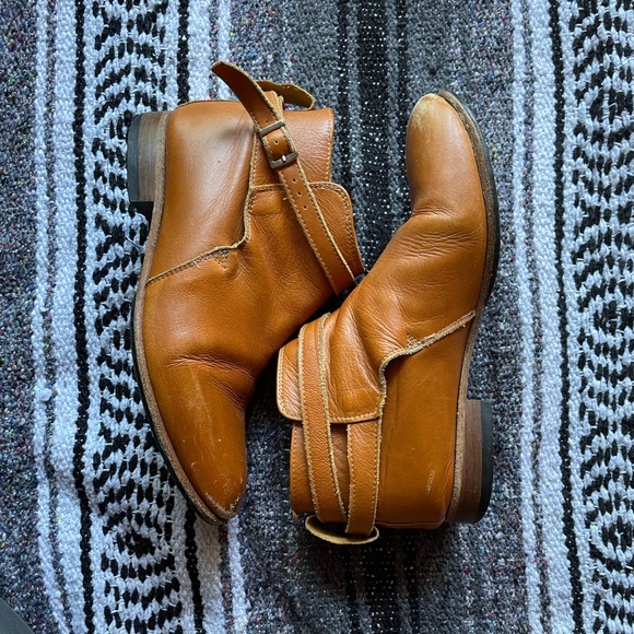 Dieppa Restrepo deep tan ankle boot with strap - super soft leather 6.5 - Picture 5 of 6